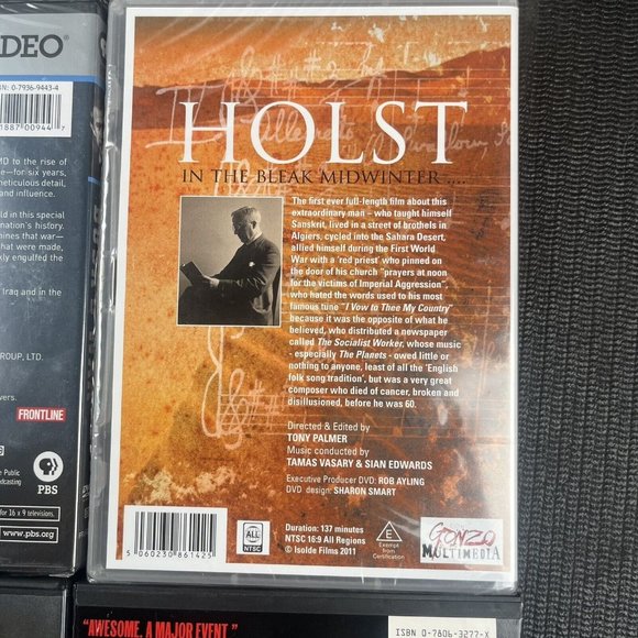 Lot of 4‎ War DVDs - Gettysburg Holst Bleak Midwinter Buying The War Bush PBS - Picture 8 of 13